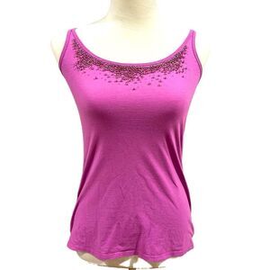 New York & Company Pink beaded tank top